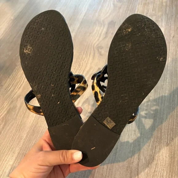 Tory Burch Animal Print Sandals - Picture 6 of 7